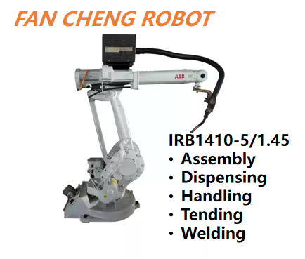 Refurbished / Used ABB IRB1410‑5/1.45 6‑Axis Articulated Robot, Second‑hand Robot Arm | 5kg Payload, 1.45m Reach, Pre‑Owned Welding Industrial Manipulator In Stock