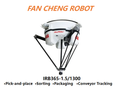 Used Refurbished ABB IRB365-1.5/1300 FlexPicker 5-Axis Delta Robot