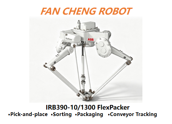 Refurbished ABB IRB390-10/1300 FlexPacker 5-Axis Delta Robot