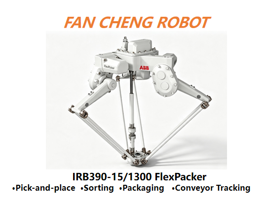 Refurbished ABB IRB390-15/1300 FlexPacker 4-Axis Delta Robot