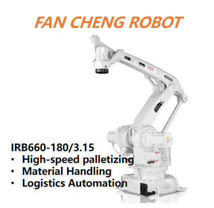 Used Pre-owned ABB IRB660-180/3.15 4-Axis High-Speed Palletizing Robot Reconditioned