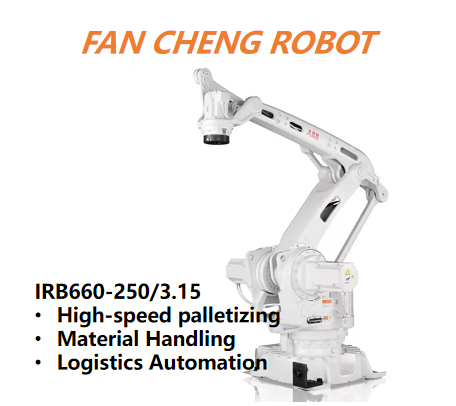 Used ABB IRB660-250/3.15 4-Axis Heavy-Duty Palletizing Robot Pre-owned Reconditioned