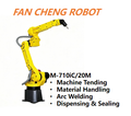 Used FANUC M-710iC/20M 6-Axis Robot, 20kg Payload 2582mm Reach Refurbished Robot For Grinding Deburring Handling