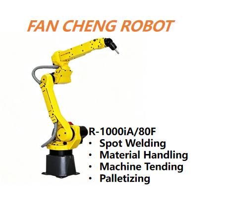 Used FANUC R-1000iA/80F 6-Axis Robot 80kg Payload 2230mm Reach for Spot Welding, Material Handling, Machine Tending, Palletizing