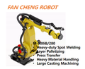 Used FANUC M-900iB/280 6-Axis Heavy Payload Robot 280kg Payload 2655mm Reach for Heavy-Duty Spot Welding, Layer Palletizing, Heavy Material Handling
