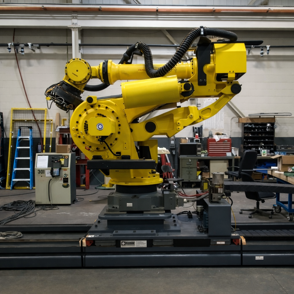 Ex-production FANUC M-2000iA/2300 6-Axis Ultra-Heavy-Payload Robot 2300kg Payload 3734mm Reach for 2.3-Ton Heavy-Workpiece Handling
