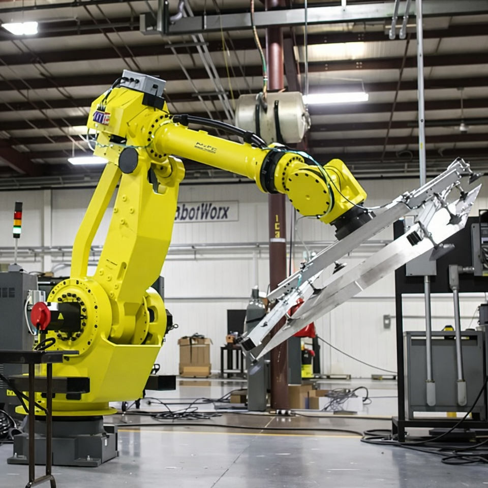 Used FANUC M-900iB/700 6-Axis Ultra-Heavy-Payload Robot 700kg Payload 2832mm Reach for Large Casting & Heavy Workpiece Transfer