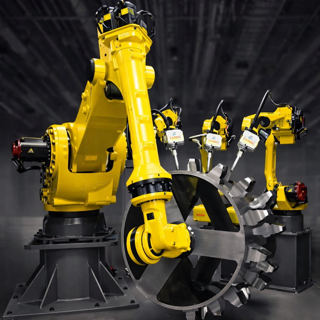 Ex-production FANUC M-2000iA/2300 6-Axis Ultra-Heavy-Payload Robot 2300kg Payload 3734mm Reach for 2.3-Ton Heavy-Workpiece Handling