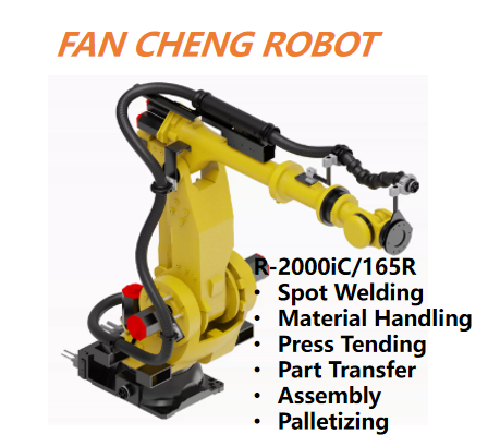 Ex-production FANUC R-2000iC/165R 6-Axis Rack-Mount Robot 165kg Payload 3095mm Reach for Elevated Spot Welding & Material Handling