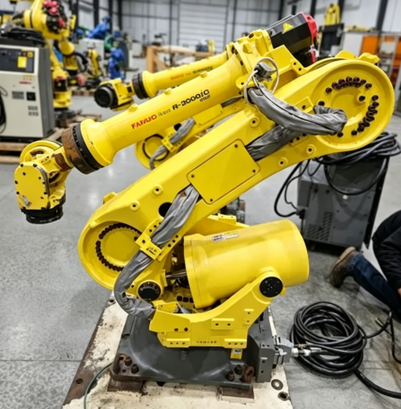 Pre-owned FANUC R-2000iC/210L 6-Axis Long-Reach Robot 210kg Payload 3100mm Reach for Long-Range Spot Welding & Material Handling