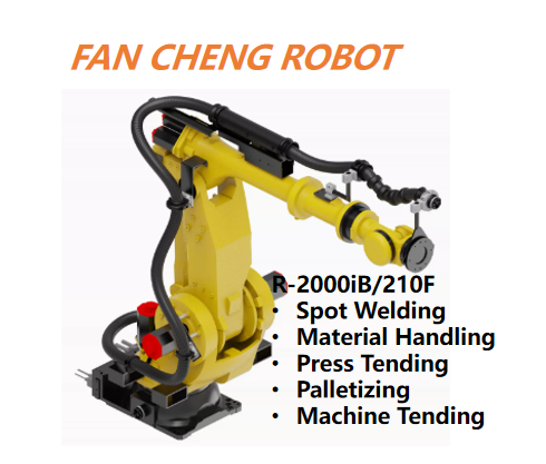 Factory-retired FANUC R-2000iB/210F Articulated Robot for Heavy-Duty Spot Welding & Press Line Automation