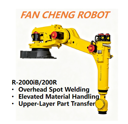 Factory-retired FANUC R-2000iB/200R Overhead Heavy-Payload Robot for Welding & Transfer