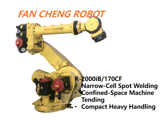 Pre-used FANUC R-2000iB/170CF Compact 6-Axis Robot 170kg Payload for Narrow-Cell Heavy-Duty Automation