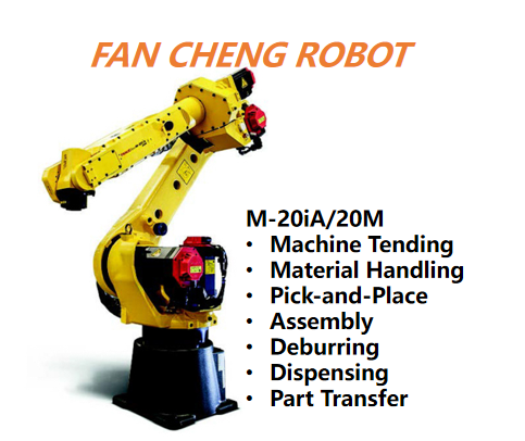 Reconditioned FANUC M-20iA/20M Multi-Mount Robot Ceiling Floor Tilt Installation with R-30iA Controller