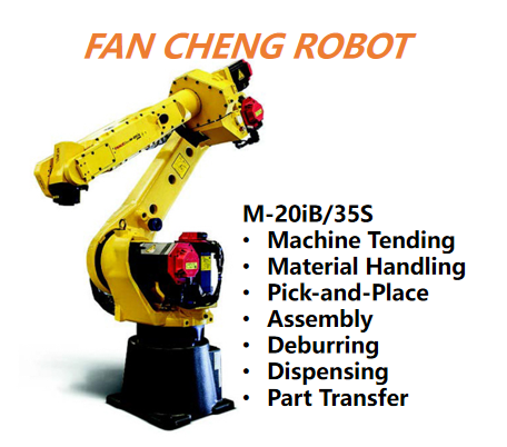 Second-hand FANUC M-20iB/35S Compact Heavy Duty Robot for Dense Station Automated Production