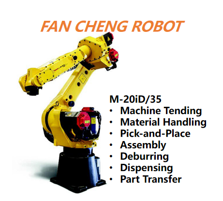 Second-hand FANUC M-20iD/35 6-Axis Hollow Arm Robot for Heavy Parts Automated Production Line