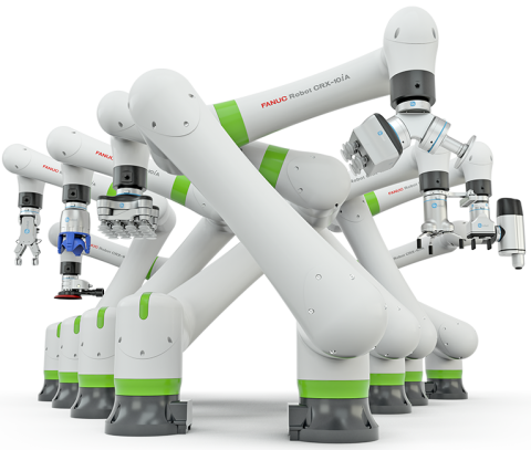 Used FANUC CRX-3iA 6-Axis Collaborative Cobot Robot, 3kg Payload 692mm Reach, Complete System with Compact Controller & Tablet Teach Pendant