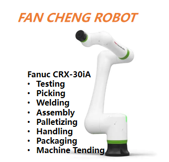 Used FANUC CRX-30iA Collaborative Cobot Robot, 30kg Max Payload 1756mm Reach, 6-Axis Largest-load CRX Robot for Heavy Palletizing Handling