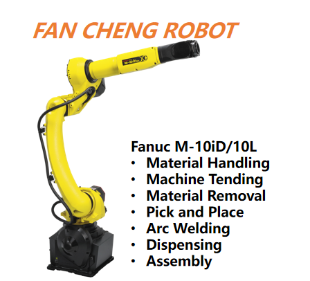Used FANUC M-10iD/10L Robot, 10kg Payload 1636mm Medium Long-Reach Manipulator