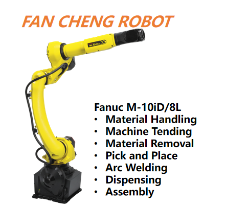 Surplus FANUC M10iD/8L Extended Reach Industrial Robot For Large Work Cell