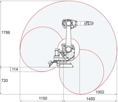 Refurbished / Used ABB IRB 1600‑10/1.45 6‑Axis Articulated Robot, Second‑hand Robot Arm |10kg Payload,1.45m Reach,Multi‑Mounting Industrial Manipulator In Stock