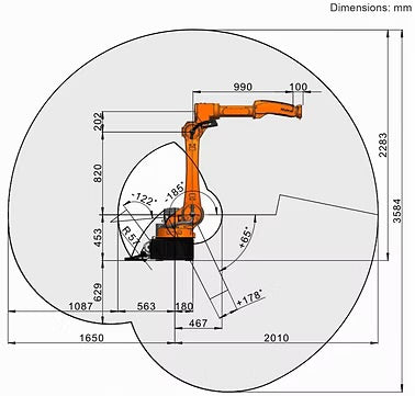 Second‑hand KUKA KR 6 R2010‑2 arc HW E Hollow‑Wrist Robotic Arm for Long‑distance Welding Tasks